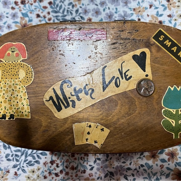 Charming Brown and Multicolor Decorative Basket Purse - Picture 5 of 7